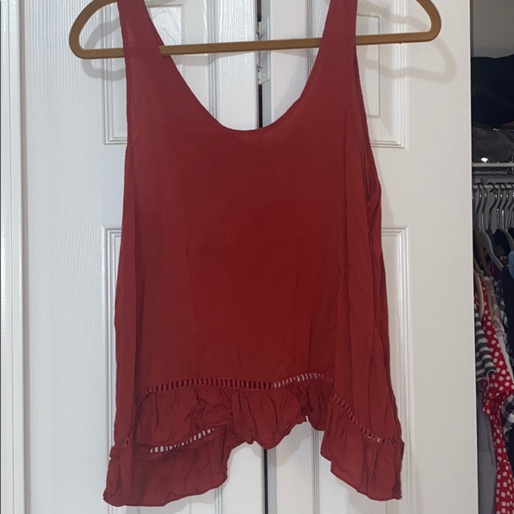 Open back tank top